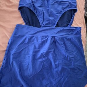 Vibrant Blue Swimsuit Set